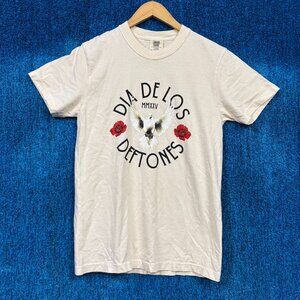 Deftones Dia De Los Deftones Beige Roc T-Shirt Size Small